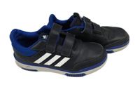 Tmavomodré koženkové botasky Adidas vel. 35