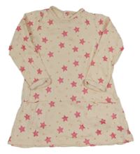 Marhuľové teplákové šaty s hviezdami Mothercare