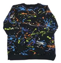 Černá skvrnitá mikina Next