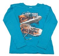 Modrozelené tričko s teniskami Chapter Young