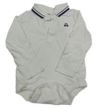 Bílé košilové body s výšivkou Tu