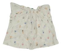 Biela blúzka s ananásmi Benetton