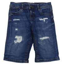 Tmavomodré riflové kraťasy s prošoupáním Denim Co.