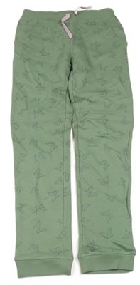 Khaki tepláky s motýlikmi zn. Kids