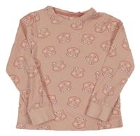 Světlerůžové pyžamové triko s Blush George