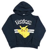 Tmavomodrá mikina s Pikachu a kapucňou