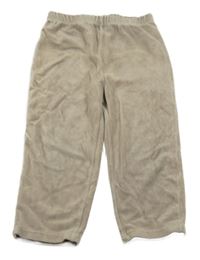 Béžové zamatové tepláky