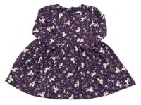Fialové šaty s jednorožcami Dopodopo
