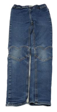 Tmavomodré džegíny so srdiečkami