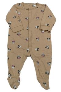 Hnědý overal s Minnie 