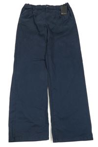 Nové - tmavomodré plátěné chino kalhoty C&A