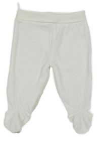 Bílé vzorované sametové polodupky 