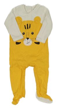 Bílo-žlutý overal s tygrem Lupilu