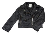 Čierny koženkový crop krivák River Island