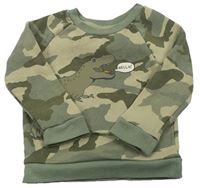 Khaki army mikina s dinem zn. Primark