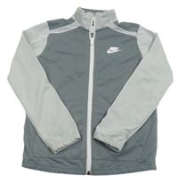 Šedá propínací thermo mikina Nike