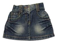 Modrá rifľová sukňa Next