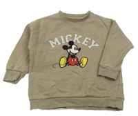 Béžová mikina s Mickeym Next