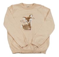 Marhuľový sveter s laní Topolino