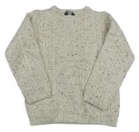 Béžový melírovaná vzorovaný svetr Primark