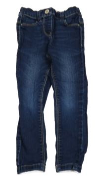 Tmavomodré skinny rifle Next