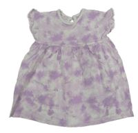 Lila-biela batikovaná šatová tunika George