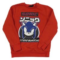 Červená mikina se Sonicem Primark