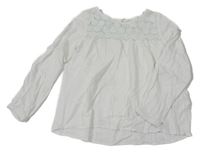 Bílá halenka s květy H&M