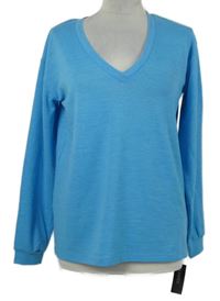 Nové - Dámské světlemodré úpletové triko Dunnes 