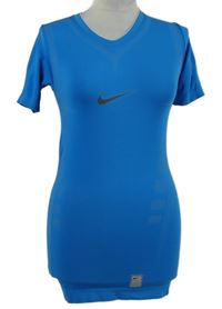 Pánske tyrkysové športové funkčné tričko Nike