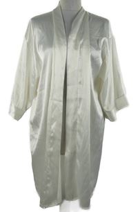 Dámsky smotanový saténový župan