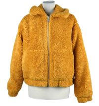 Dámská oranžová huňatá bunda Urban 