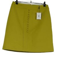 Nové - Dámska citrónová vzorovaná sukňa Damsei