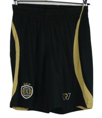 Pánske čierne futbalové funkčné kraťasy s pruhmi Nike