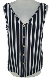 Dámsky tmavomodro-biely pruhovaný top Vero Moda