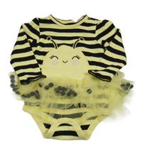 Čierno-žlté pruhované body so včielkou a tutu sukní