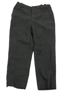 Čierne melírované slávnostné nohavice H&M