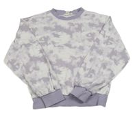 Fialovo-biela mikina H&M