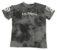 Šedo-černé tričko s nápisem Primark