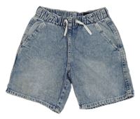 Modro-bílé riflové kraťasy