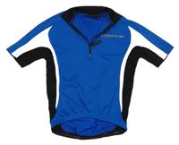 Modro-černo-bílé sportovní cyklistické tričko DRIVE