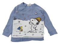 Modrošedá mikina so Snoopym H&M