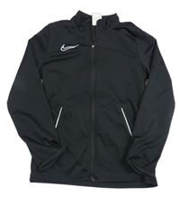 Černá sportovní propínací mikina Nike