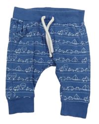 Modré tepláky s autami Miniclub