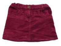 Vínová menšestrová sukňa Topolino