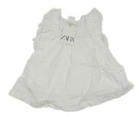 Nové - Bílé šaty s volánky Zara