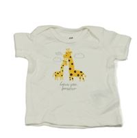 Bílé tričko s žirafami H&M