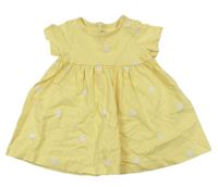 Žlté bavlnené šaty s bodkami M&S