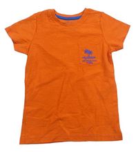Oranžové tričko s nápisom Matalan