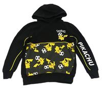Černá mikina Pikachu s kapucí George 